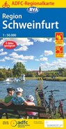ADFC-Regionalkarte Schweinfurt, 1:50.000, reiß- und wetterfest, GPS-Tracks Download -  - 9783870739454