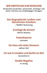 Wir empfehlen zum Reinlesen unsere Spitzentitel Herbst 2015 - C.D. Rose ; Shumona Sinha ; Tereska Torrès ; Tove Jansson ; Annette Pehnt ; Virginia Woolf ; Luiz Ruffato ; Ivan Vladislavic ; Transit Buchverlag ; Edition Nautilus ; Louisoder ; Edition fünf ; Assoziation A - 9783887473280