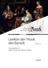 Lexikon der Musik des Barock - Siegbert Rampe ; Elisabeth Schmierer - 9783890078786