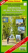 Radwander- und Wanderkarte mit Zick-Zack-Faltung Jakobsweg an der Via Imperii Leipzig-Hof -  - 9783895912320