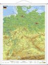 Deutschland, physisch 1 : 1 100 000. Wandkarte Kleinformat mit Metallstäben -  - 9783929627312