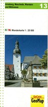 Arnsberg, Meschede, Warstein und Möhnsee Blatt 13, topographische Wanderkarte NRW -  - 9783959650502