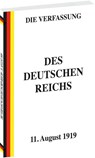 VERFASSUNG des Deutschen Reichs vom 11. August 1919 -  - 9783959667463
