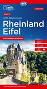 ADFC-Radtourenkarte 15 Rheinland /Eifel 1:150.000, reiß- und wetterfest, E-Bike geeignet, GPS-Tracks Download, mit Bett+Bike Symbolen, mit Kilometer-Angaben -  - 9783969901861