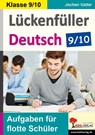 Lückenfüller Deutsch / Klasse 9/10 - Jochen Vatter - 9783988410016