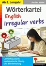 Wörterkartei English Irregular verbs - Jochen Vatter - 9783988410177
