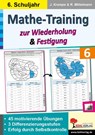Mathe-Training zur Wiederholung und Festigung / Klasse 6 - Jörg Krampe ; Rolf Mittelmann - 9783988410603