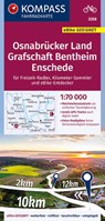 KOMPASS Fahrradkarte 3358 Osnabrücker Land, Grafschaft Bentheim, Enschede 1:70.000 -  - 9783991211471