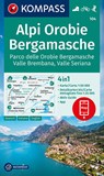 KOMPASS Wanderkarte 104 Alpi Orobie Bergamasche 1:50.000 -  - 9783991213789