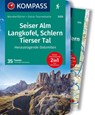 KOMPASS Wanderführer Seiser Alm, Langkofel, Schlern, Tierser Tal - Herausragende Dolomiten, 35 Touren mit Extra-Tourenkarte - Franziska Baumann - 9783991217756