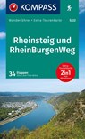KOMPASS Wanderführer Rheinsteig RheinBurgenWeg, 34 Etappen mit Extra-Tourenkarte - Silvia und Thilo Behla - 9783991542438