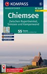 KOMPASS Wanderführer Chiemsee, Zwischen Rupertiwinkel, Simssee und Kampenwand, 55 Touren mit Extra-Tourenkarte - Walter Theil ; Monika Göbl - 9783991543343