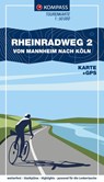 KOMPASS Fahrrad-Tourenkarte Rheinradweg 2, von Mannheim nach Köln 1:50.000 -  - 9783991544227