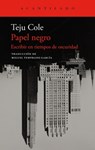 Papel Negro - Teju Cole - 9788419958570