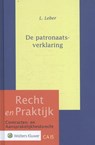 De patronaatsverklaring - L. Leber - 9789013143041