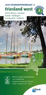 Fietsknooppuntenkaart Friesland west 1:100.000 -  - 9789018046750