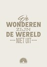 De wonderen zijn de wereld niet uit - Daniel Dronkelaar - 9789083507361