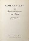 Commentary on Approximations to the Object - Pedro Bernstein - 9789083532509