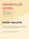 AMARYLLIS ROOD - Pieter Nelletje - 9789403726069