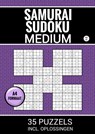 Samurai Sudoku - Medium - 35 Puzzels Incl. Oplossingen - Nr. 52 - Sudoku Puzzelboeken - 9789465125596