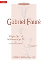 Elégie c-Moll op. 24 · Sicilienne g-Moll op. 78 - Gabriel Fauré - 9790014056711