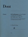 24 Preparatory Exercises to the Studies of Kreutzer and Rode for Violin solo op. 37 - Jakob Dont - 9790201811765