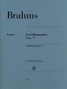 Zwei Rhapsodien op. 79 für Klavier zu zwei Händen - Johannes Brahms - 9790201812519