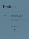 Johannes Brahms - Violinsonate G-dur op. 78 - Johannes Brahms - 9790201815688