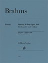 Johannes Brahms - Violinsonate A-dur op. 100 - Johannes Brahms - 9790201815695