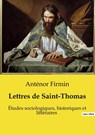 Lettres de Saint-Thomas - Anténor Firmin - 9791041957590