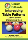 Carom Billiards: Interesting Table Patterns - 3-Cushion Billiards Championship Shots - Allan P. Sand - 9798227286086