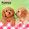 For the Love of Puppies 2026 7 X 14 Inch (Hanging) Monthly Mini Wall Calendar -  - 9798330705252