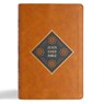 CSB Jesus Daily Bible, Camel Leathertouch: Guided Readings Showing Christ Throughout Scripture - Dwayne Milioni - 9798384509219
