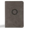 NASB Large Print Compact Reference Bible, Charcoal Leathertouch - Holman Bible Publishers - 9798384509448