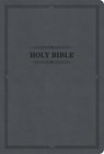 KJV Large Print Thinline Bible, Value Edition, Charcoal Leathertouch - Holman Bible Publishers - 9798384517931