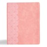KJV Notetaking Bible, Large Print Edition, Soft Pink Leathertouch - Holman Bible Publishers - 9798384523680
