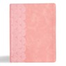 KJV Notetaking Bible, Large Print Edition, Soft Pink Leathertouch - Holman Bible Publishers - 9798384523680