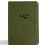 CSB Large Print Compact Reference Bible, Digital Study Edition, Olive Leathertouch - Csb Bibles by Holman - 9798384533351