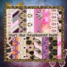 Craft And Scrapbooking Paper: Pink, Brass, Purple Geometric and Watercolor Designs - 8 x 8 Inch Double-Sided Patterns - 20 Pages, 40 Designs for Scr - Designs Ina - 9798598486030