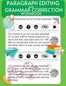 Paragraph Editing and Grammar Correction Workbook - Learning Hub Publishing - 9798650524465