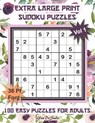 Extra Large Print Sudoku Puzzles: 100 Easy Puzzles for Adults and Seniors: Pretty Pink Floral Themed Sudoku Gift For Women (Floral Series Vol. 1) - Youdosudo - 9798675656516