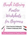 Brush Lettering Practice Worksheets for Beginners - Teach Yourself Calligraphy - A Modern Calligraphy Book - David Fletcher - 9798722876393