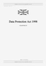 Data Protection Act 1998 (c. 29) - United Kingdom Legislation - 9798885590150