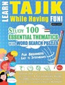 LEARN TAJIK WHILE HAVING FUN! - FOR BEGINNERS - Linguas Classics - 9798896708384