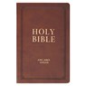 KJV Bible Gift Faux Leather, Brown - Christian Art Gifts - 9798896780939