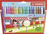 power, viltstift, tot 8 weken zonder dop, etui met 24 kleuren - STABILO - 3168070280245