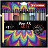 Pen 68, premium viltstift, ARTY etui met 24 kleuren - STABILO - 4006381547048