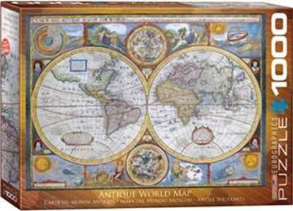 Antique World Map Puzzle, EUROGRAPHICS PUZZELS - Overig - 7777777777814