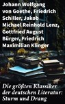 Die größten Klassiker der deutschen Literatur: Sturm und Drang - Johann Wolfgang von Goethe ; Friedrich Schiller ; Jakob Michael Reinhold Lenz ; Gottfried August Bürger ; Friedrich Maximilian Klinger ; Wilhelm Heinse ; Johann Gottfried Herder ; Georg Christoph Lichtenberg ; Johann Georg Hamann ; Heinrich Wilhelm von Ge - 8596547781745