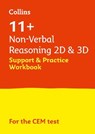 11+ Non-Verbal Reasoning 2D and 3D Support and Practice Workbook - Collins 11+ ; Teachitright - 9780008497415